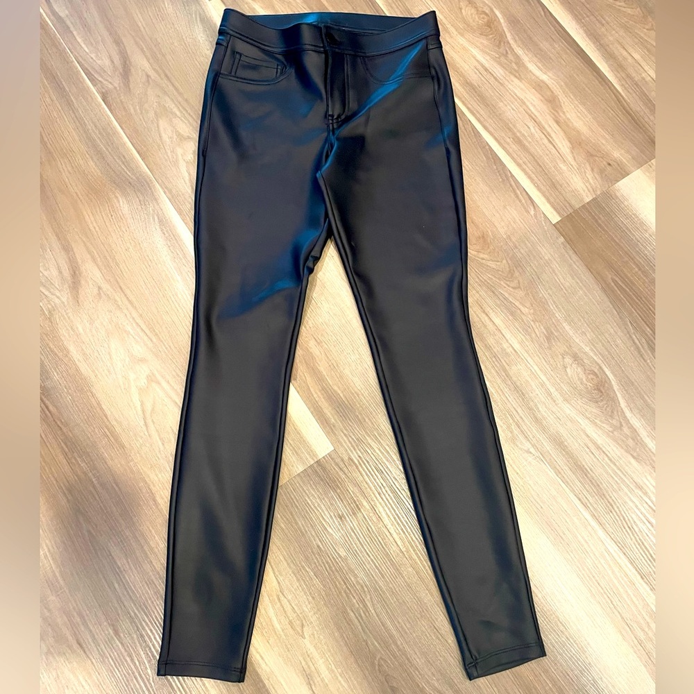 Express Black Faux Leather Leggings